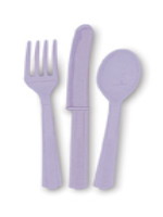 Lavender 24 Pack Cutlery