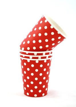 Polkadot Red Cups