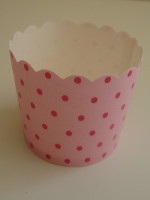 Paper Eskimo Baking Cups - Pink Spot