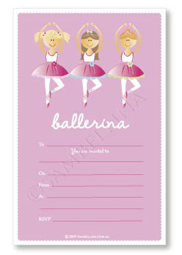 Ballerina Invitations 