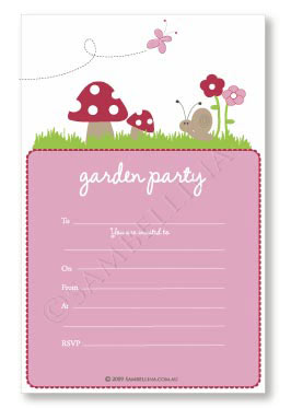 Garden Party Invitations